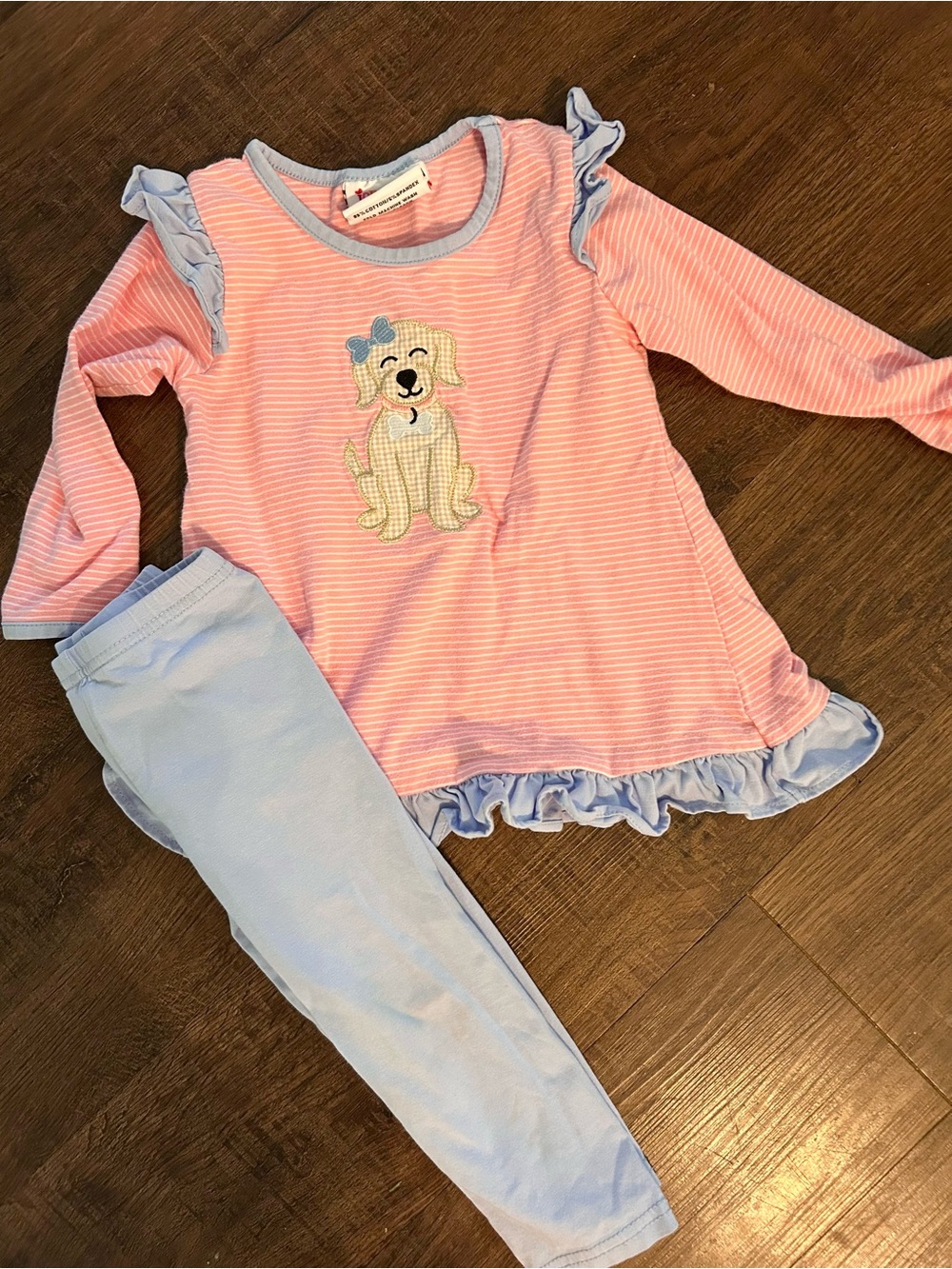 Jellybean puppy leggings set